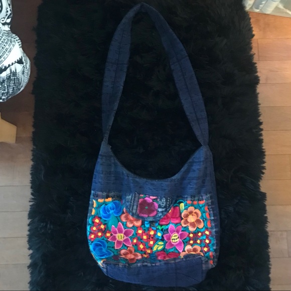 Embroidered Hobo Bag/Purse - Picture 2 of 2